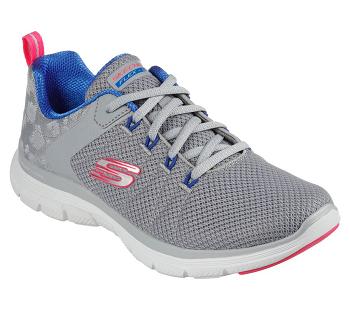 Grey / Multicolor Skechers Flex Appeal 4.0 - Elegant Ways | 1898A_USA