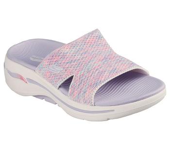Grey / Multicolor Skechers GO WALK Arch Fit - Sweet Bliss | 53673_USA