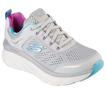 Grey / Multicolor Skechers Relaxed Fit: D'Lux Walker - Infinite Motion | 3473B_USA