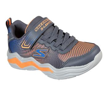 Grey / Orange Skechers S Lights: Erupters IV | 1170A_USA