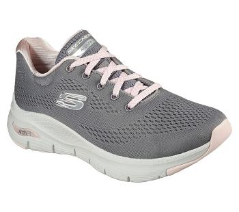 Grey / Pink Skechers Arch Fit - Big Appeal | 4148L_USA