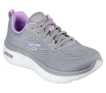 Grey / Purple Skechers GO WALK Hyper Burst | 7219D_USA