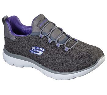 Grey / Purple Skechers Summits - Quick Getaway | 7959P_USA