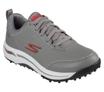 Grey / Red Skechers GO GOLF Arch Fit - Set Up | 3942C_USA