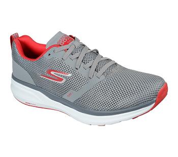 Grey / Red Skechers GOrun Pure 2 - Axis | 3637D_USA