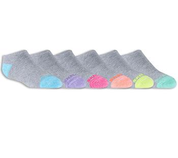 Grey Skechers 6 Pack Low Cut Walking | 2770L_USA