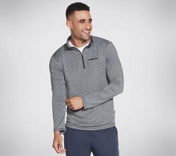 Grey Skechers Apparel Skech-Air Zip Pullover Hoodie | 29753_USA