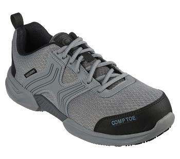 Grey Skechers Bomal Comp Toe | 48110_USA