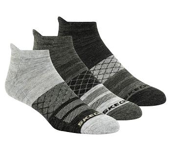 Grey Skechers Diamond Arch - 3 Pack | 2025D_USA