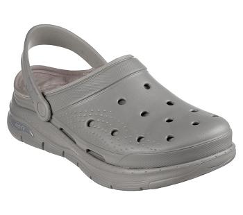 Grey Skechers Foamies: Arch Fit Lined - Chillaxing | 73330_USA