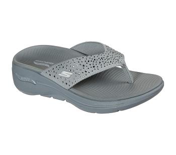 Grey Skechers GO WALK Arch Fit - Dazzle | 5492L_USA