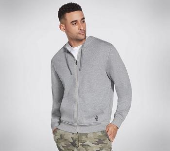 Grey Skechers GO WALK Everywhere Hoodie | 2650A_USA