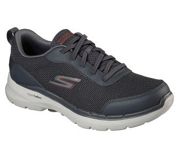 Grey Skechers GOwalk 6 - Bold Knight | 4456S_USA