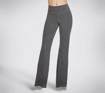 Grey Skechers GOwalk GOKNIT ULTRA Pintuck Flare Pants | 53225_USA