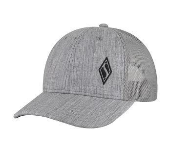 Grey Skechers Heather Grey Trucker | 1589P_USA
