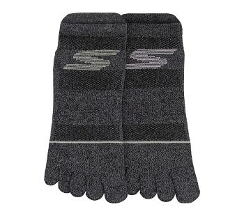 Grey Skechers Low Cut Toe - 2 Pack | 33590_USA