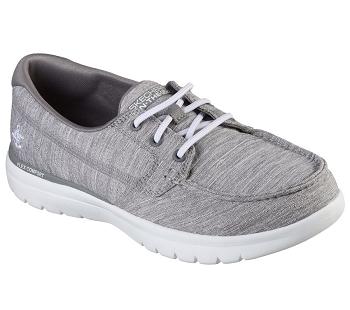 Grey Skechers On the GO Flex - Ashore | 5449B_USA