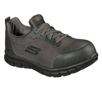 Grey Skechers Sure Track - Irmo Alloy Toe | 6246L_USA