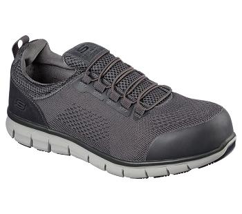 Grey Skechers Synergy - Omat Alloy Toe | 5661E_USA