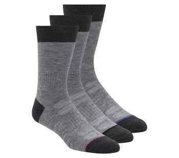 Grey Skechers Wool Blend Work Crew - 3 Pack | 30690_USA