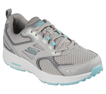 Grey / Turquoise Skechers GOrun Consistent | 8034A_USA