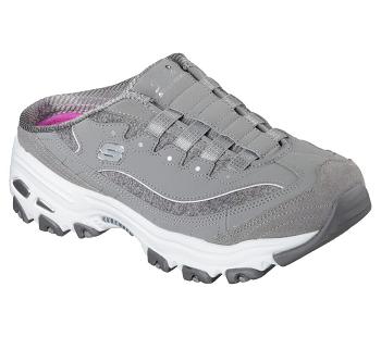 Grey / White Skechers D'lites - Resilient | 61740_USA
