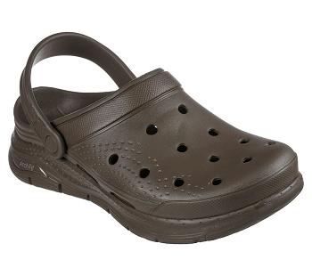 Khaki Skechers Foamies: Arch Fit - Valiant | 48434_USA