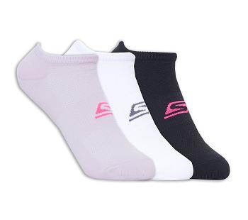 Lavender / Multicolor Skechers No Show Stretch - 3 Pack | 3322R_USA