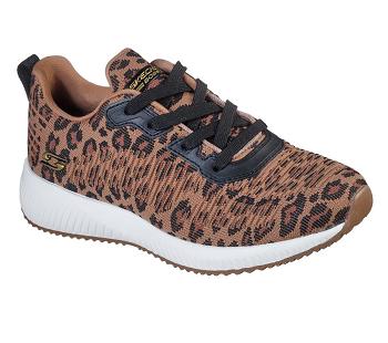 Leopard Skechers BOBS Sport Squad - Mighty Cat | 6644L_USA