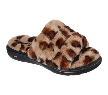 Leopard Skechers GO Lounge: Arch Fit Lounge - Furrreal | 5830L_USA