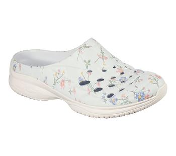 Light Blue / Multicolor Skechers Foamies: Commute Time - Floral Garden | 2071D_USA