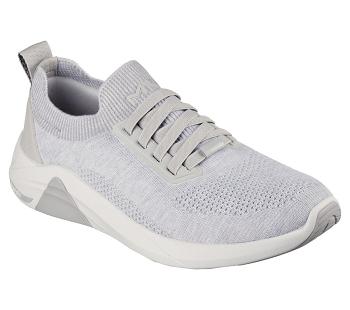 Light Grey Skechers Arch Fit A-Linear - Eaton | 7537D_USA