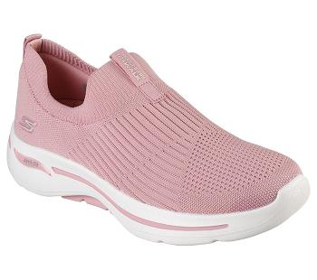 Light Pink Skechers GOwalk Arch Fit - Iconic | 54130_USA