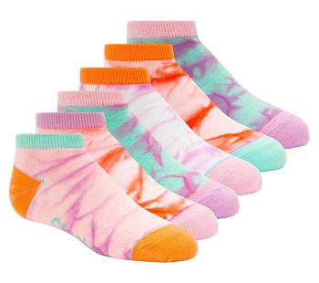 Multicolor Skechers 6 Pack Pastel Tie Dye | 2495Q_USA