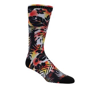 Multicolor Skechers Aloha Tie-Dye Crew - 1 Pair | 1714A_USA