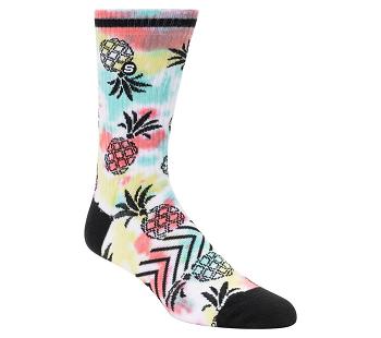 Multicolor Skechers Pine Tie-Dye Crew - 1 Pair | 1700S_USA