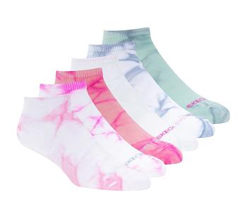 Multicolor Skechers Tie-Dye Low Cut - 6 Pack | 3194B_USA