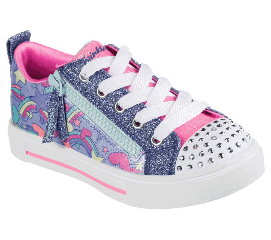 Multicolor Skechers Twinkle Sparks - Rainbow Shines | 42454_USA