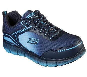 Navy / Blue Skechers Telfin - Arterios Alloy Toe | 6321P_USA