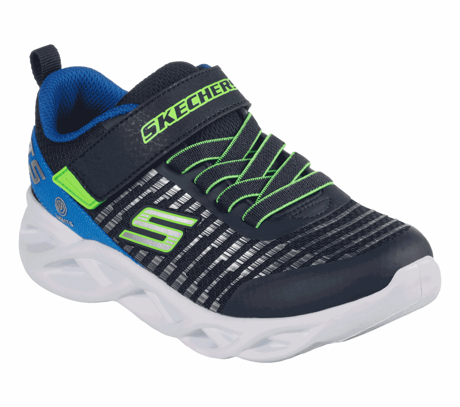 Navy / Blue Skechers Twisty Brights - Novlo | 1195Q_USA