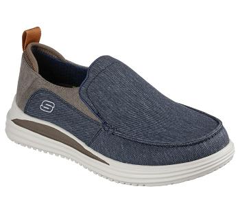 Navy / Brown Skechers Proven - Evers | 6989G_USA