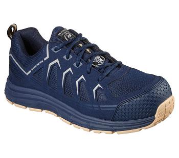 Navy / Brown Skechers Work: Malad Comp Toe | 32118_USA