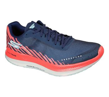 Navy / Coral Skechers GO RUN Razor Excess | 48370_USA