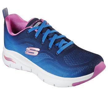 Navy / Multicolor Skechers Arch Fit - Vibrant Step | 4648R_USA