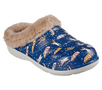 Navy / Multicolor Skechers Foamies: Cozy Camper Lined - Fur Life | 5878K_USA