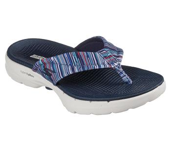 Navy / Multicolor Skechers GO WALK 6 - Bright Daze | 4805G_USA