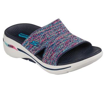 Navy / Multicolor Skechers GO WALK Arch Fit - Sweet Bliss | 5355Q_USA