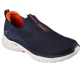 Navy / Orange Skechers GOwalk 6 | 80005_USA
