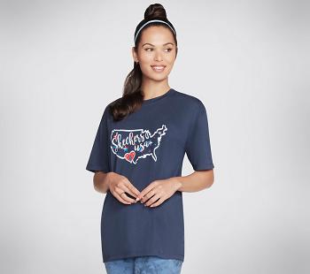 Navy Skechers Americana Pride Everybody | 44840_USA