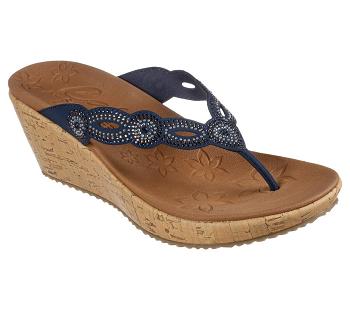 Navy Skechers Beverlee - Happy Charmer | 3317B_USA